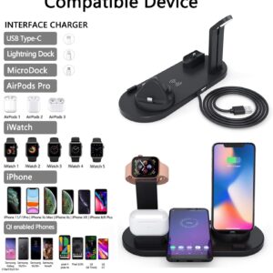 Blushinsta Wireless Charger 4 in 1 Multi-Function