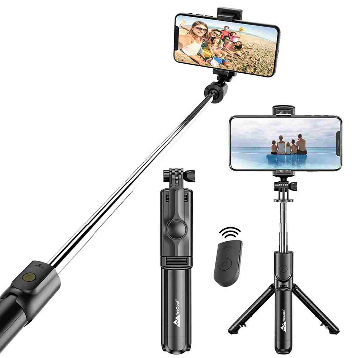 Hoqqf Invisible Selfie Stick 14 Inch Screw Compatible with India